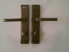 HOPPE Alu Langschildgarnitur