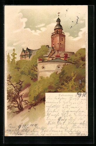 Lithographie falkenstein der - lithographie, falkenstein,
