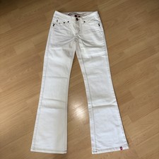 EDC By Esprit FIVE Gr. 32 XS 34 Bootcut W25 W26 25 26 Weiß Jeans Hose Business