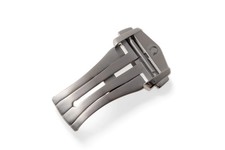 Omega Faltschließe 18mm Edelstahl mit aufgesetztem Logo 