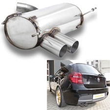 BASTUCK Sportauspuff BMW 1er E81 E87 116i bis 130i 118d 120d 123d 2x76mm