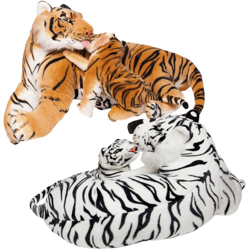 Xxl tiger kuscheltier mit baby - tiger,