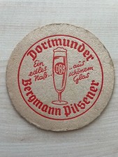 alter Bierdeckel Dortmunder Bergmann Pilsener (+1972)