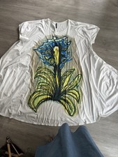 Rundholz T-Shirt Kleid - Gr. L