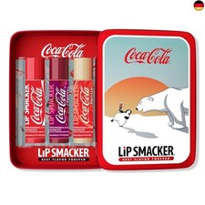 Lip Smacker Lip Balm Tin Trio, 3-teiliges Geschenkset für Kinder, Coca Cola 