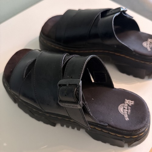 Martens leder pantoletten - dr., martens,
