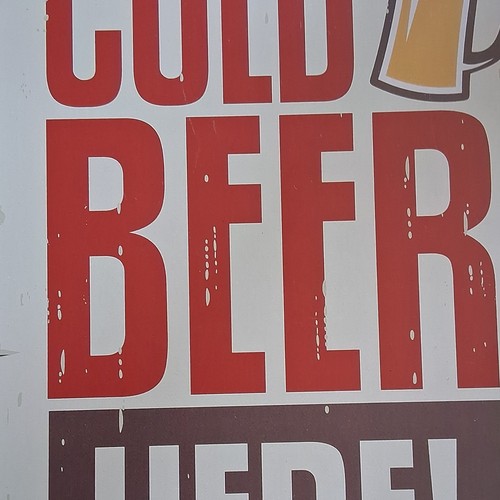 Woll blechschild bier - woll,