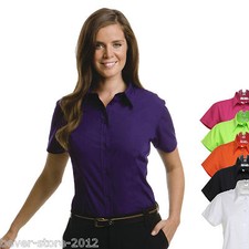 Damen Bluse Hemd Kurzarm