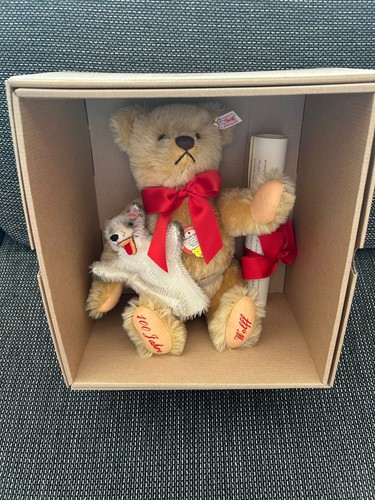 Steiff teddybär mit handwolf - teddybär,