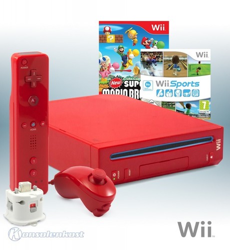 Wii konsole rot new - +,