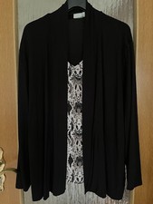 Big&chic Damen Pullover 2 In 1 Optik Gr.50 Stretch 🩵