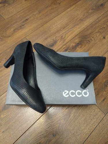 Women ecco heels black - black, leather