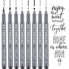 Kalligraphie Stifte Set 8 Teilig, , Fein & Mittel, Anfänger