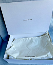 ORIGINAL Karton+Beutel (neu)  BALENCIAGA Schuhkarton Box Groß Weiß Leer