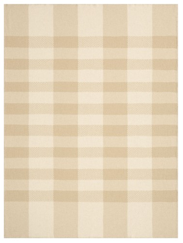 Plaid crossweft beige mit - plaid,