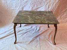 Vintage-Klassiker  Onyx-Tisch mit Messingbeinen und Naturstein 400 € VB