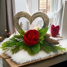 Grabgesteck Totensonntag Allerheiligen Urnen gesteck Weihnachtsgesteck Herz