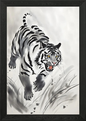 Snow tiger ink - snow, wall
