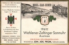 Vintage German Wine Label