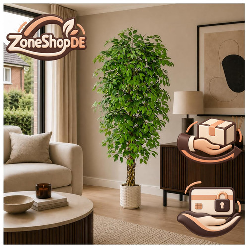 Kunstpflanze ficus benjamini - kunstpflanze,