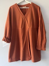SALE - Lagenlook, Cut Loose, Tunika/Shirt, orange, Jersey, 42-44, top, BW