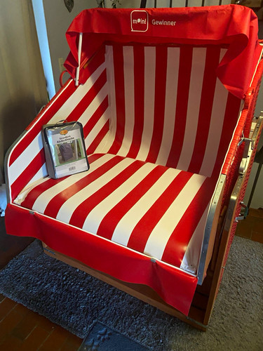 Strandkorb mit sonnendach - ,
