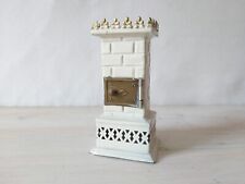 Märklin? Bing? Kachelofen aus Blech in weiß für Puppenhaus Puppenstube um 1900
