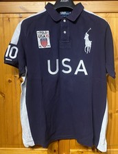 Polo Ralph Lauren Polo Shirt Herren Gr. XXL 2XL USA Trikot 10 1967 Big Pony Blau