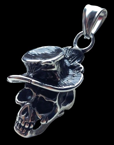 Edelstahl anhänger totenkopf - anhänger,