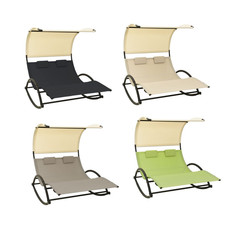 Doppel-Sonnenliege Gartenliege