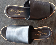  Plateau-Pantoletten, schwarz