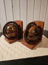 Vintage Globus Buchstützen -