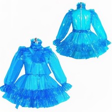Girl Maid Sissy Lockable Blue