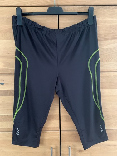 Radlerhose schwarz neongelbe