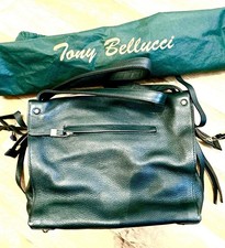 Tony Bellucci - Handtasche - Jagdgrün - Oliv Leder