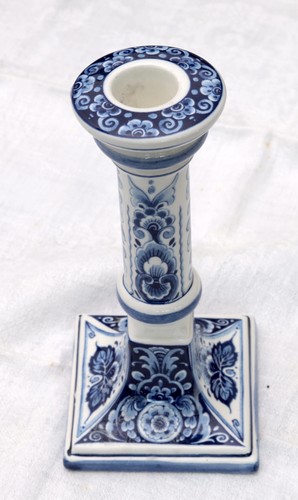 Delfter blau kerzenhalter - blau,