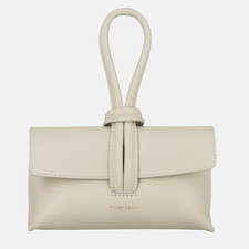 PIXIE - Beige Lederhandtasche