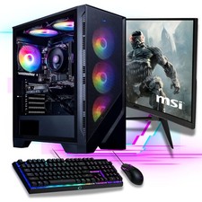 Gaming PC Komplett Set Intel i9 12900K 16x 5.2 GHz GeForce RTX 4060 Gamer 27" 2K