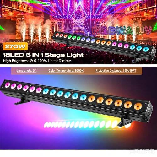 270w rgbwa 6in1 led - 270w, 18