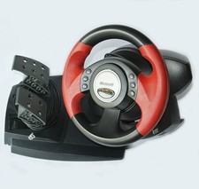 Microsoft - SideWinder Force Feedback Wheel - Lenkrad rot/schwarz und Pedale 