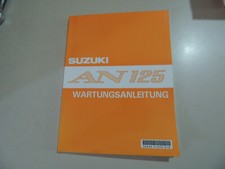 1995-1999 Suzuki AN 125 Burgman Werkstatt handbuch Wartungs Reparatur anleitung
