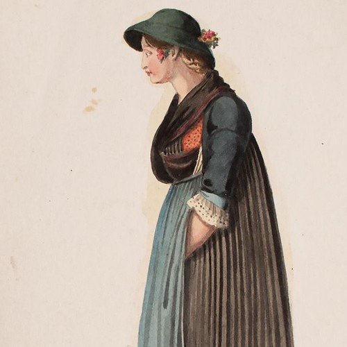 Frauenporträt frau tracht - frauenporträt,