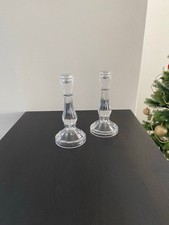2 Glas-Kerzenständer von