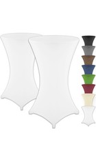 4 Stehtischhussen Stretch Husse für Stehtisch Bistrotisch Stehtischhusse