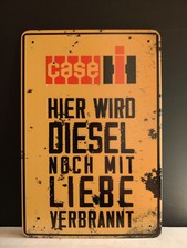CASE IH IHC Blechschild Diesel