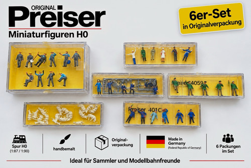 Preiser figuren set - h0, figuren-set