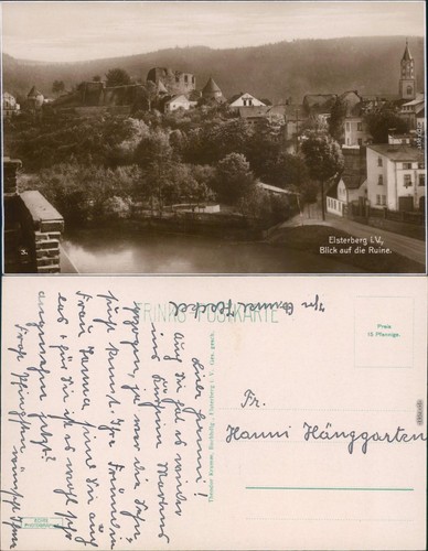 Ansichtskarte elsterberg - ansichtskarte,