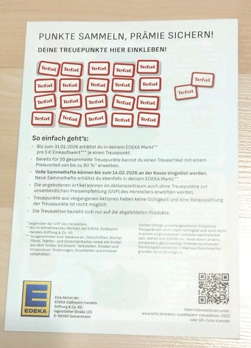 Edeka treuepunkte tefal - ,