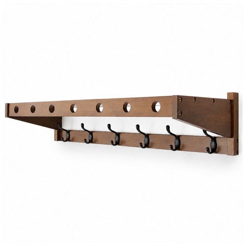 Wandgarderobe massiv bambus - wandgarderobe,