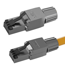 RJ45 Stecker Werkzeuglos CAT 7 CAT 8 LAN Kabel Netzwerkstecker Verlegekabel LSA
